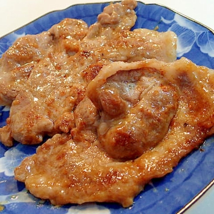 生姜焼き用豚肉で　豚肉の醤油麹焼き